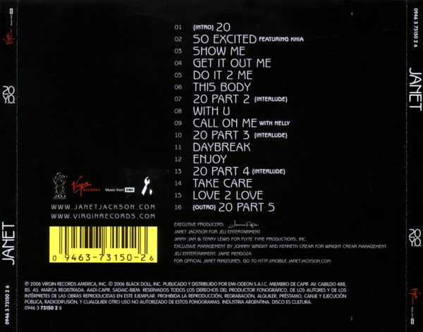 Janet Jackson : 20 Y.O. (CD, Album)