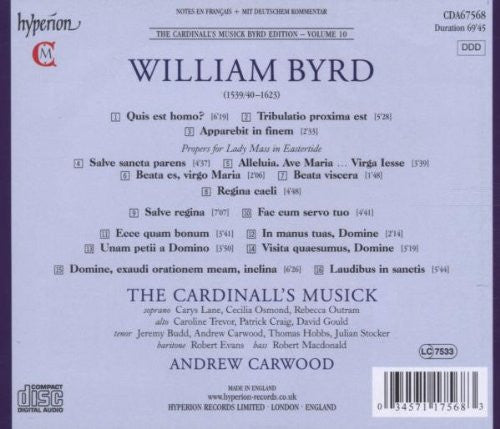 William Byrd - The Cardinall's Musick / Andrew Carwood : Laudibus In Sanctis (CD, Album)
