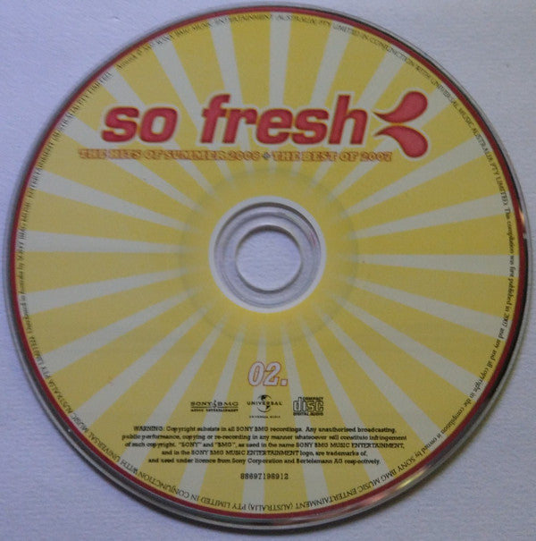 Various : So Fresh: The Hits Of Summer 2008 + The Best Of 2007 (2xCD, Comp)