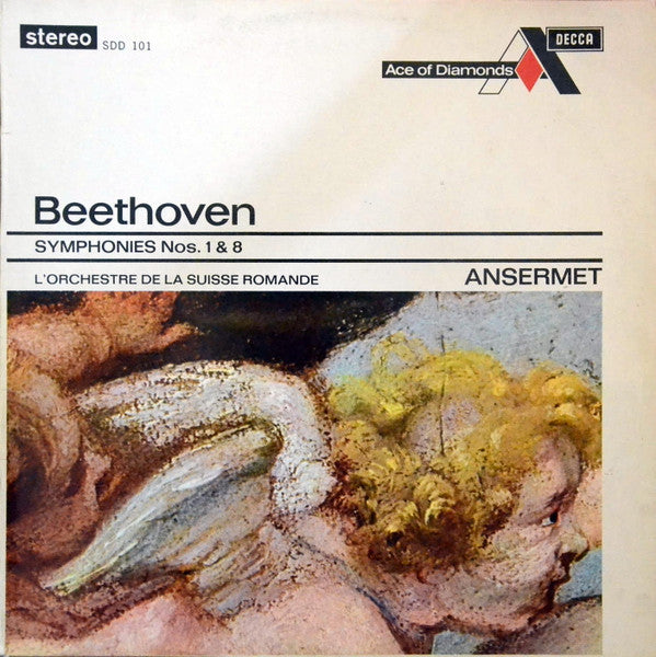 Beethoven*, L'Orchestre De La Suisse Romande, Ansermet* : Symphonies Nos. 1 & 8 (LP, RE)
