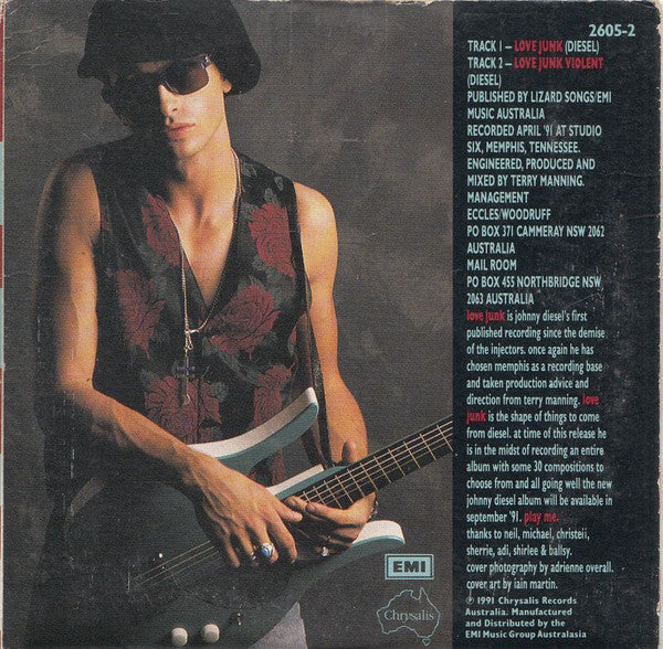 Johnny Diesel : Love Junk (CD, Single)