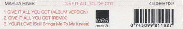 Marcia Hines : Give It All You Got (CD, Single)