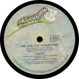 Queen : We Are The Champions / We Will Rock You (7", Single, Gen)