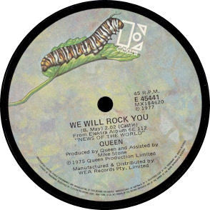 Queen : We Are The Champions / We Will Rock You (7", Single, Gen)