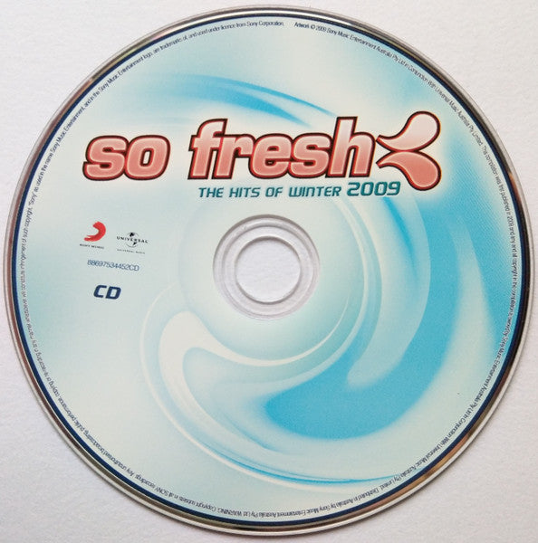 Various : So Fresh: The Hits Of Winter 2009 + Bonus DVD (CD, Comp + DVD-V, Comp, PAL)