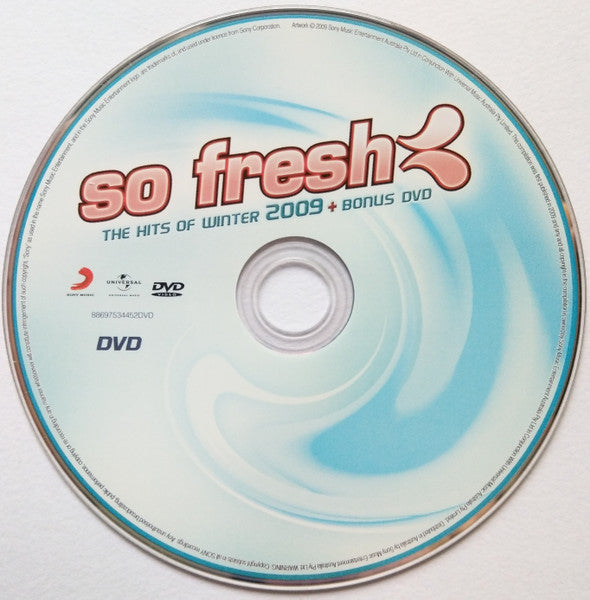 Various : So Fresh: The Hits Of Winter 2009 + Bonus DVD (CD, Comp + DVD-V, Comp, PAL)