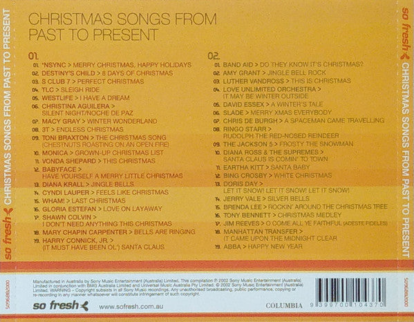 Various : So Fresh: Christmas Songs From Past To Present (2xCD, Comp)