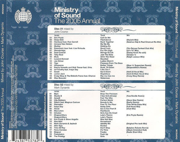 John Course / Mark Dynamix : The 2005 Annual (2xCD, Mixed, Sli)