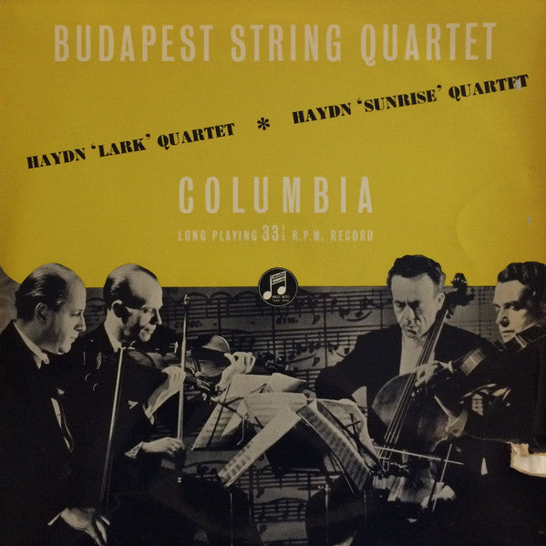 Budapest String Quartet : Haydn 'Lark' Quartet ✱ Haydn 'Sunrise' Quartet (LP)
