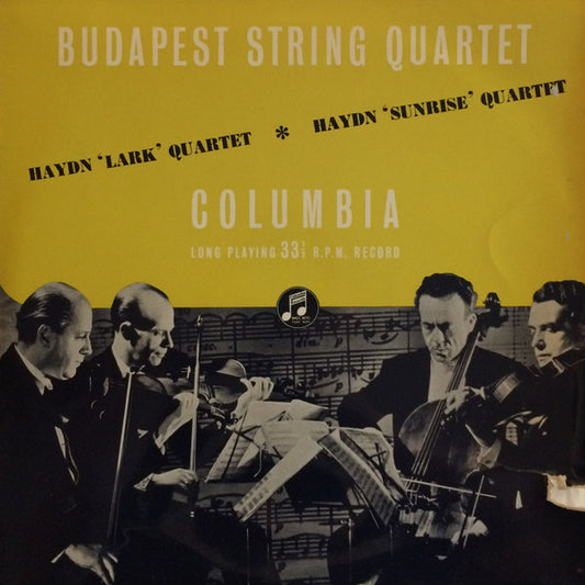 Budapest String Quartet : Haydn 'Lark' Quartet ✱ Haydn 'Sunrise' Quartet (LP)