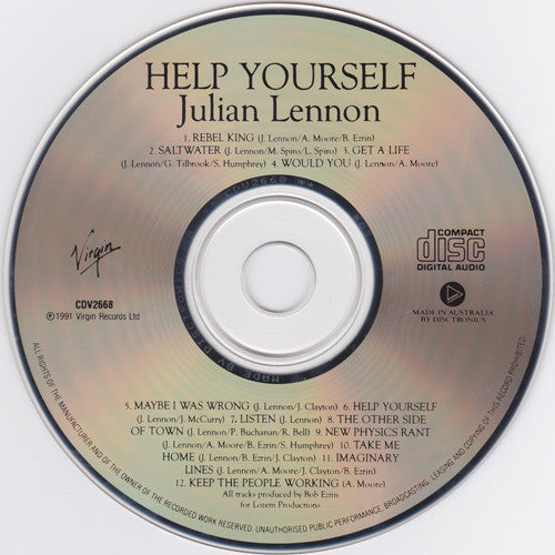 Julian Lennon : Help Yourself (CD, Album)