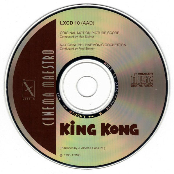 Max Steiner : King Kong (Original 1933 Motion Picture Score) (CD, Album, RE)