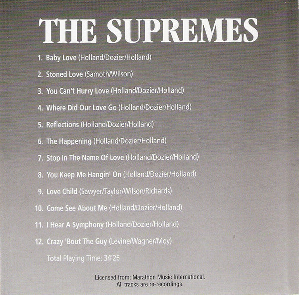 FLOS : The Supremes (CD, Comp)