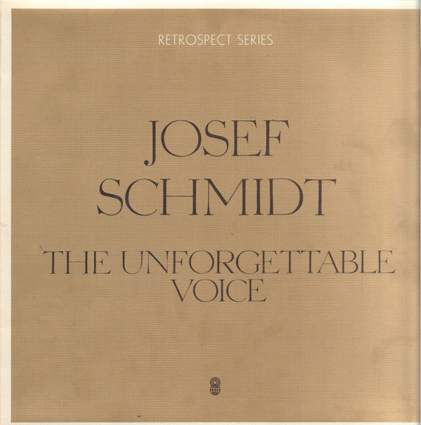 Joseph Schmidt : The Unforgettable Voice Of Joseph Schmidt (LP, Comp, Mono, Club)