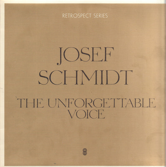 Joseph Schmidt : The Unforgettable Voice Of Joseph Schmidt (LP, Comp, Mono, Club)