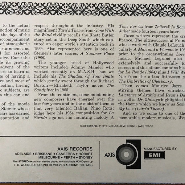 Geoff Love & His Orchestra : Big Love Movie Themes (LP, Comp)