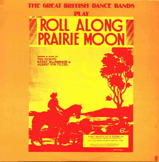Various : The Great British Dances Bands Play Roll Along Prairie Moon (LP, Comp, Mono, Club)