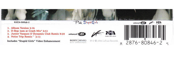 P!NK : Stupid Girls (CD, Single, Enh)