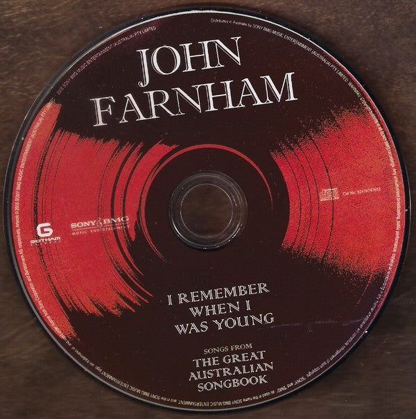 John Farnham : I Remember When I Was Young - Songs From The Great Australian Songbook (CD, Album, Dig)