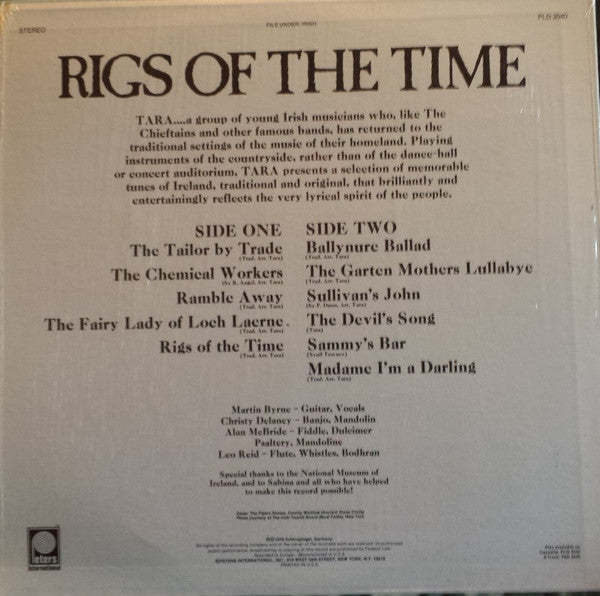 Tara (20) : Rigs Of The Time (LP, Album)