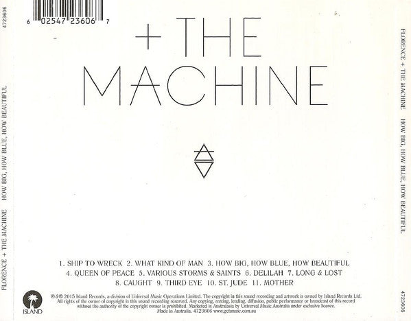 Florence + The Machine* : How Big, How Blue, How Beautiful (CD, Album)