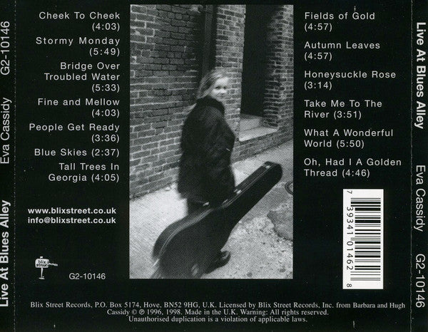 Eva Cassidy : Live At Blues Alley (CD, Album, RE)