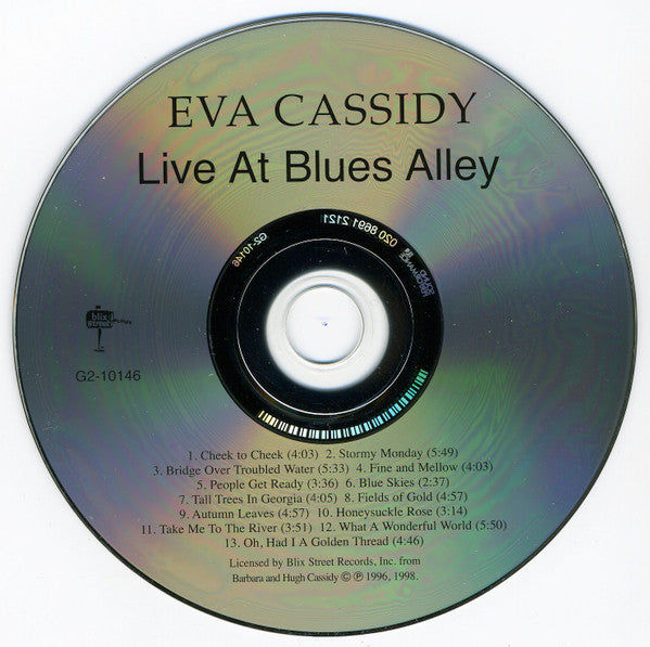 Eva Cassidy : Live At Blues Alley (CD, Album, RE)