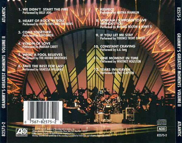 Various : Grammy's Greatest Moments Volume II (CD, Album)