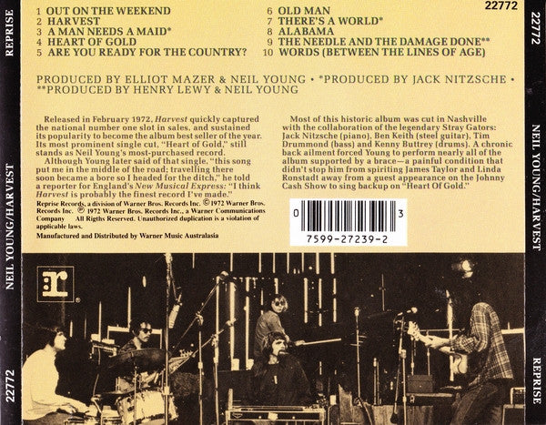 Neil Young : Harvest (CD, Album, RE, Gol)