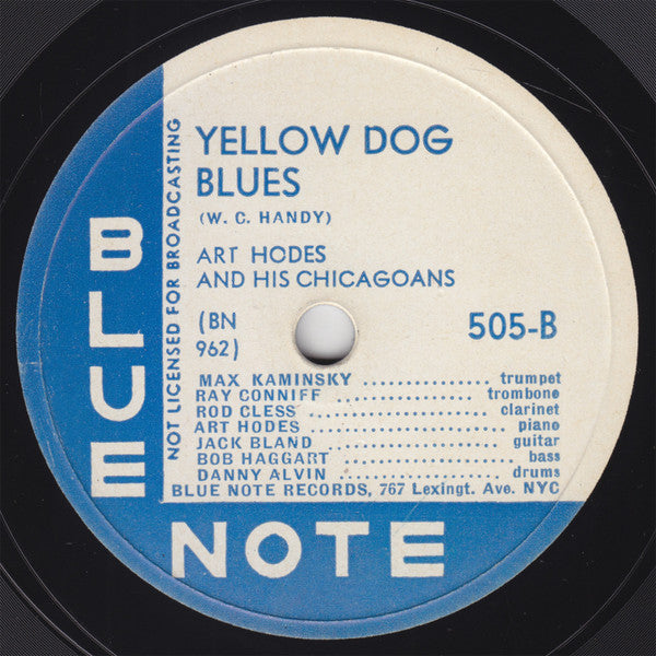 Art Hodes And His Chicagoans* : Maple Leaf Rag / Yellow Dog Blues (Shellac, 10", Ƨ S)