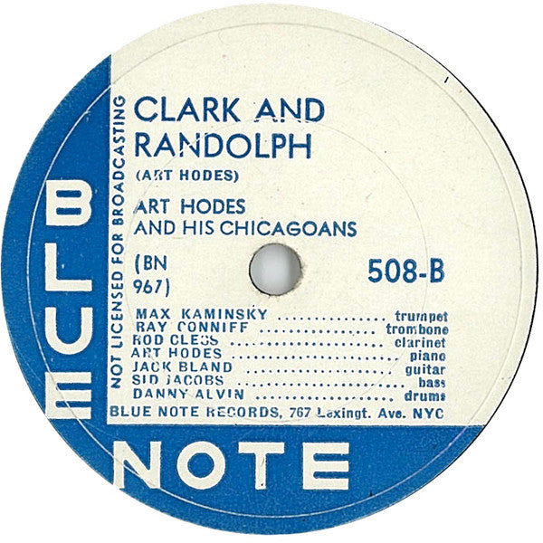 Art Hodes And His Chicagoans* : There'll Be Some Changes Made / Clark And Randolph (Shellac, 10", Ƨ S)