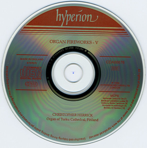 Christopher Herrick : Organ Fireworks - V (CD, Album)