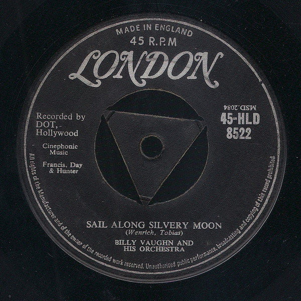 Billy Vaughn And His Orchestra : Sail Along Silvery Moon / Raunchy (7", Single)