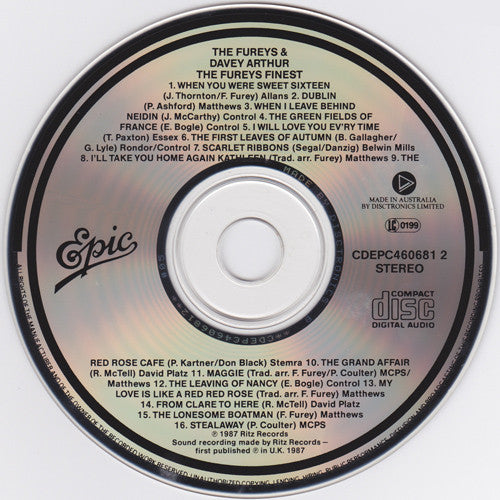 The Fureys & Davey Arthur : The Fureys Finest (CD, Comp)