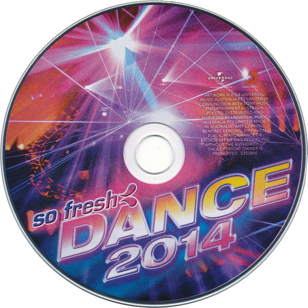 Various : So Fresh: Dance 2014 (CD, Comp, Mixed)