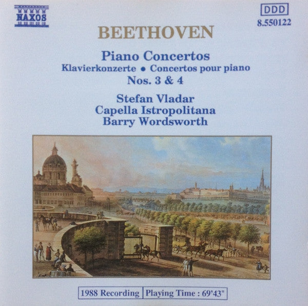 Ludwig van Beethoven - Stefan Vladar, Capella Istropolitana, Barry Wordsworth : Piano Concertos  Nos. 3 & 4 (CD, Album)