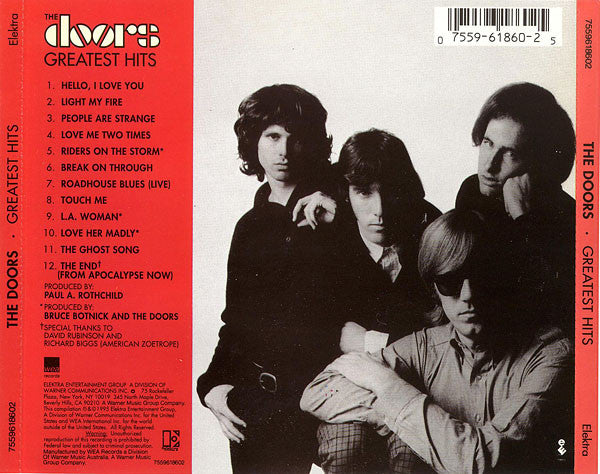 The Doors : Greatest Hits (CD, Comp, RM)