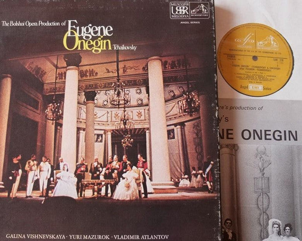 Pyotr Ilyich Tchaikovsky, Mstislav Rostropovich Conducting Bolshoi Theatre Orchestra & Chorus Of The Bolshoi Theatre : Eugene Onegin (3xLP + Box, Tex)