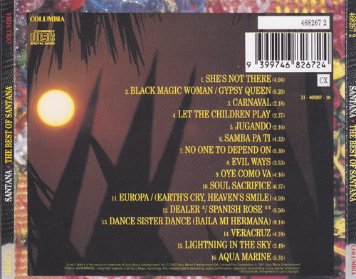 Santana : The Best Of Santana (CD, Comp, RE)