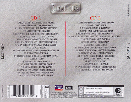 Various : Legends (2xCD, Comp, Copy Prot.)