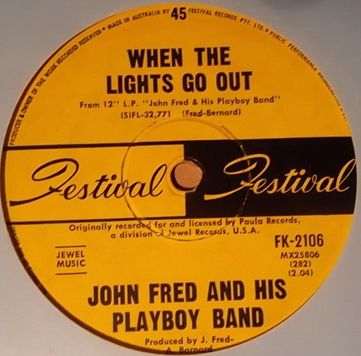 John Fred & His Playboy Band : Judy In Disguise (7", Single)