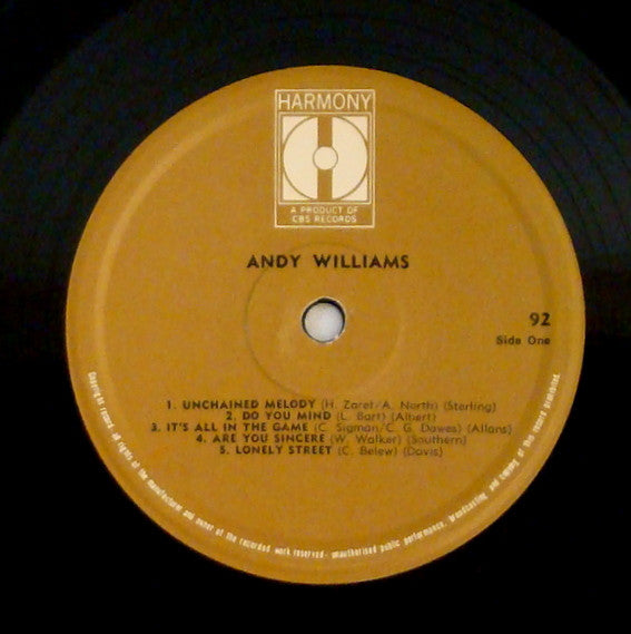Andy Williams : Andy Williams (LP, Comp)