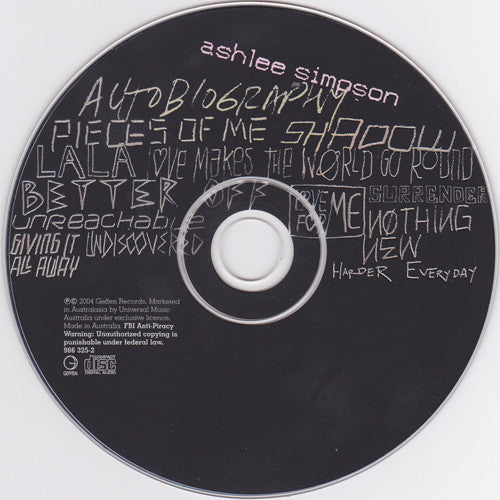 Ashlee Simpson : Autobiography (CD, Album)
