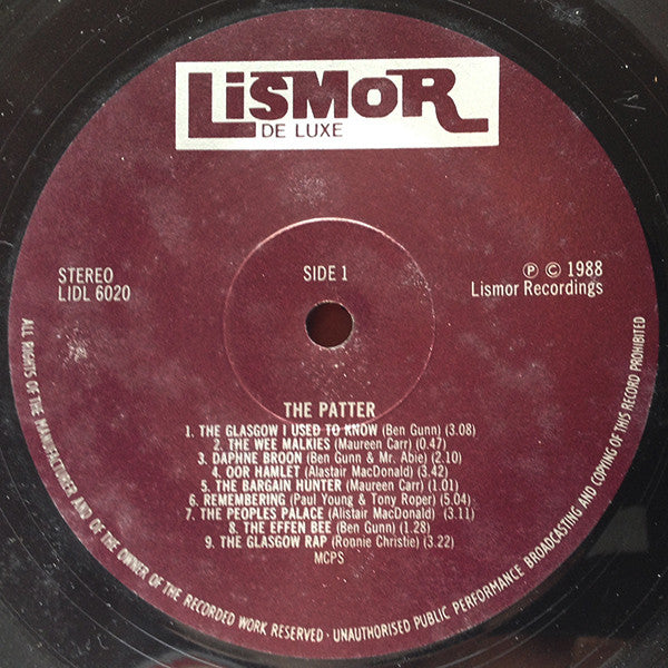 Various : The Patter (LP)