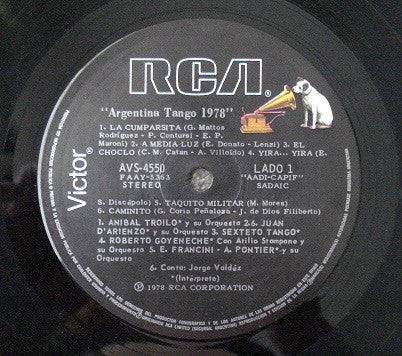 Various : Argentina Tango 1978 (LP, Comp)