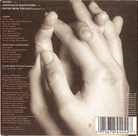 Jewel : Hands (CD, Single, Car)