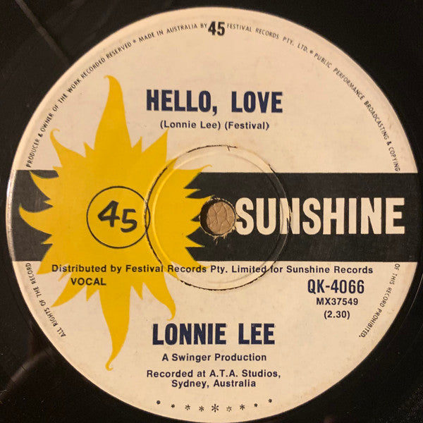 Lonnie Lee : Sad Over Someone (SOS) (7", Single)