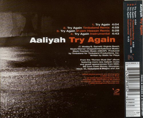 Aaliyah : Try Again (CD, Single)