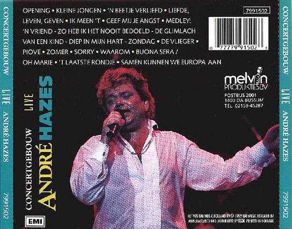 André Hazes : Concertgebouw Live (CD, Album)