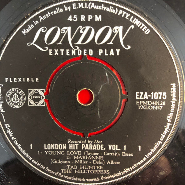 Tab Hunter / The Hilltoppers / Pat Boone / The Fontane Sisters : London Hit Parade, Vol. 1 (7", EP, Comp)